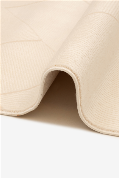 Krem Alegra Prisma Geometrik Desen Akrilik Halı