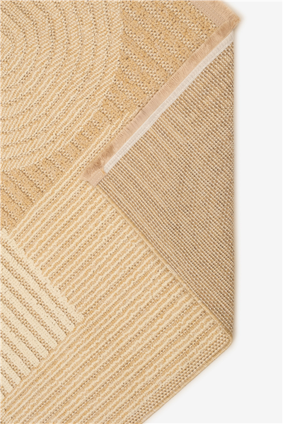 Krem-Bej Arca Salyangoz Desenli İskandinav Halı