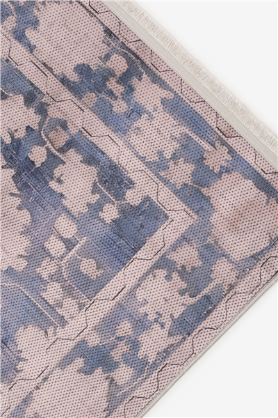 Mavi Zamanın İzi Modern Vintage Sisal Halı