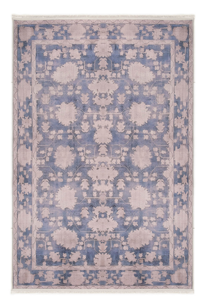 Mavi Zamanın İzi Modern Vintage Sisal Halı