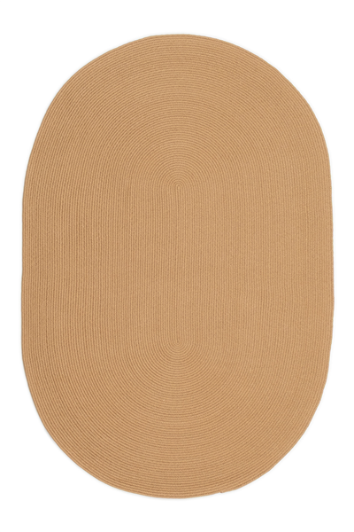 Natural Dekoratif Oval Çift Taraflı Jüt Halı