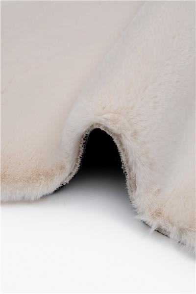 Peluş Bej Saggy Makinede Yıkanabilir Post Halı