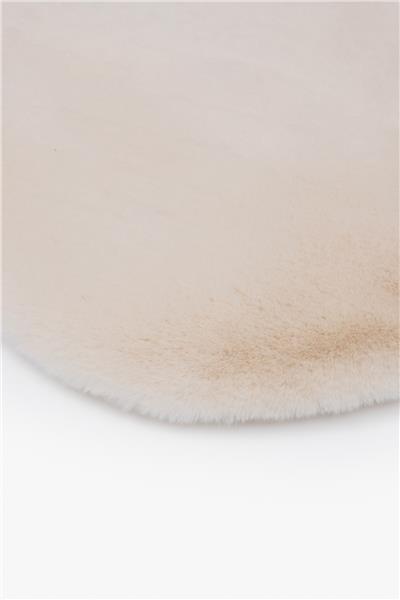 Peluş Bej Saggy Makinede Yıkanabilir Post Halı