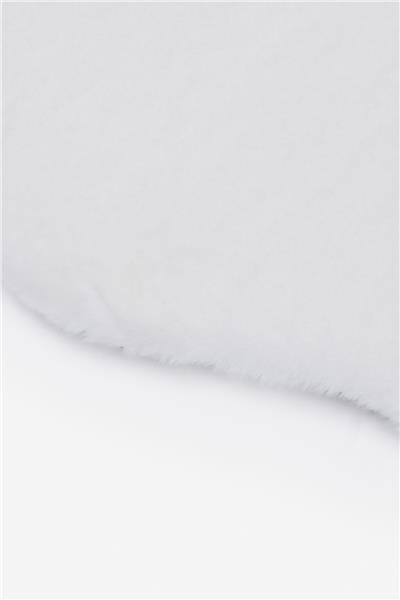 Peluş Beyaz Saggy Makinede Yıkanabilir Post Halı