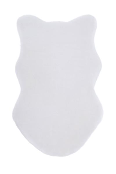 Peluş Beyaz Saggy Makinede Yıkanabilir Post Halı