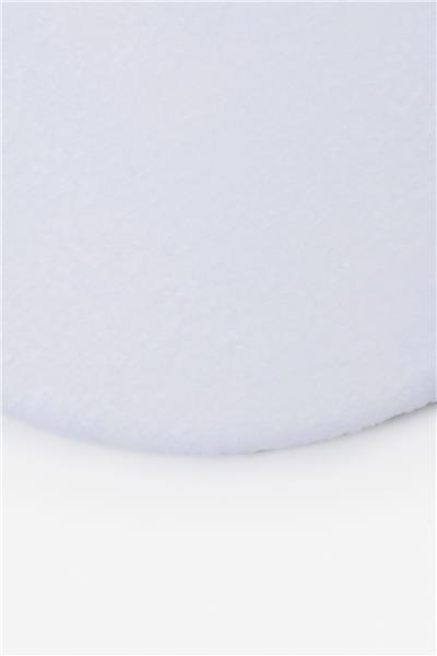 Peluş Beyaz Saggy Makinede Yıkanabilir Yumuşak Dokulu Yuvarlak Peluş Post Halı