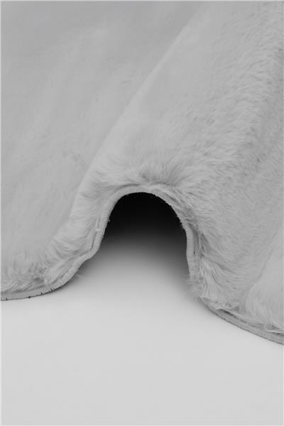 Peluş Gri Saggy Makinede Yıkanabilir Post Halı