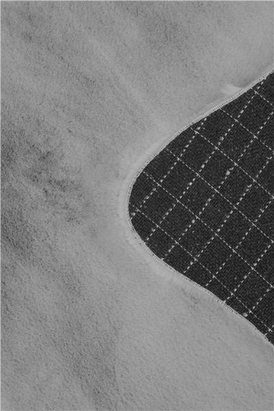 Peluş Gri Saggy Makinede Yıkanabilir Post Halı