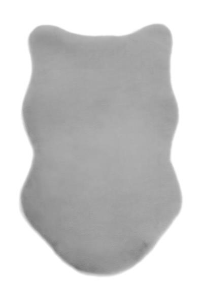 Peluş Gri Saggy Makinede Yıkanabilir Post Halı