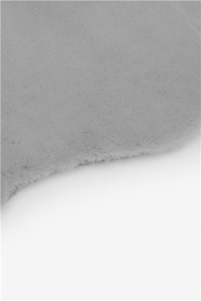 Peluş Gri Saggy Makinede Yıkanabilir Post Halı