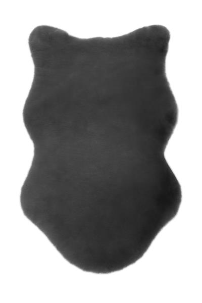 Peluş Siyah Saggy Makinede Yıkanabilir Post Halı