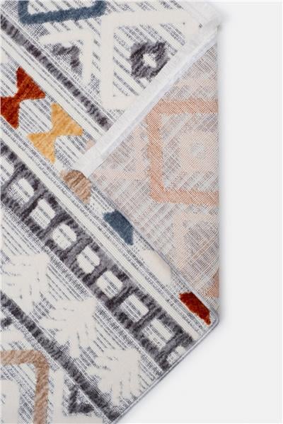 Renkli Bohem Dokulu Etnik İskandinav Halı