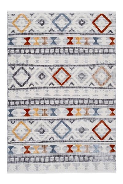 Renkli Bohem Dokulu Etnik İskandinav Halı