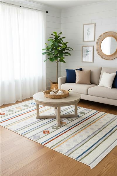 Renkli Multi Yumuşak İskandinav Halı