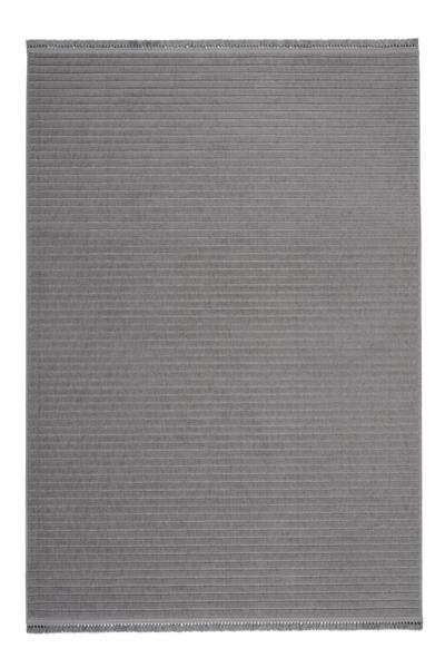 Siyah Yumuşak Tuşeli Modern Petra Kesme Halı