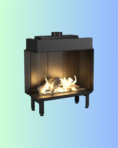 Echatech Vourla 80L Series Doğalgazlı Şömine
