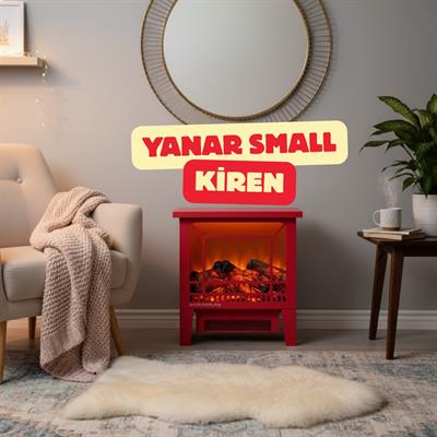 YANAR SMAL PORTATİF ELEKTİRİKLİ ŞÖMİNE KİREN