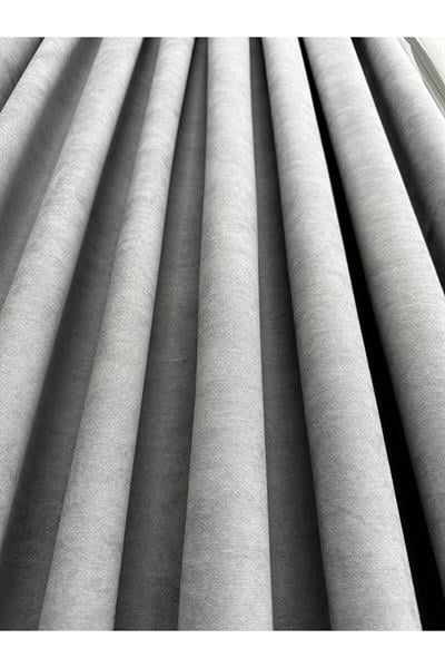 Ada Fonluk Açık Gri Tek Kanat 1/3 Sık Pile