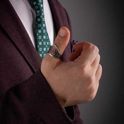 Büyük Selçuklu Kemankeş Tozkoparan Gümüş Yüzük - Ok Yay Motifli