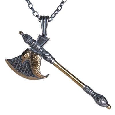 Diriliş Ertuğrul Şahin Figürlü Çift Taraflı Kolye