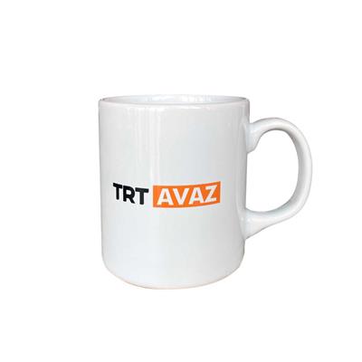 TRT Avaz Logolu Beyaz Kupa