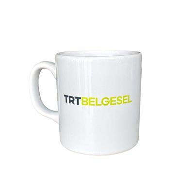 TRT Belgesel Logolu Beyaz Kupa