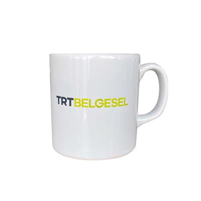 TRT Belgesel Logolu Beyaz Kupa