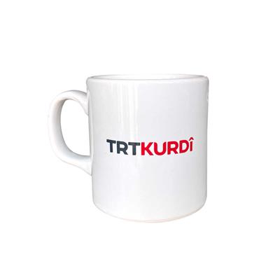 TRT Kurdi Logolu Beyaz Kupa