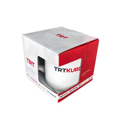 TRT Kurdi Logolu Beyaz Kupa