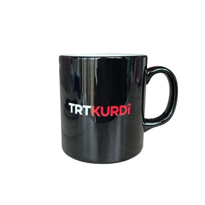 TRT Kurdi Logolu Siyah Kupa