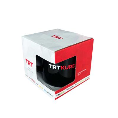 TRT Kurdi Logolu Siyah Kupa