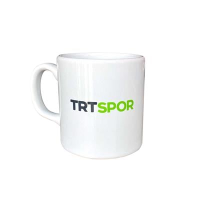 TRT Spor Logolu Beyaz Kupa