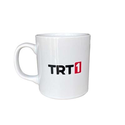 TRT1 Logolu Beyaz Kupa