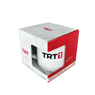 TRT1 Logolu Beyaz Kupa