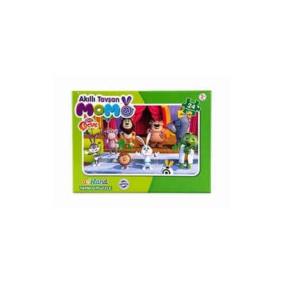 Akıllı Tavşan Momo Kutulu Puzzle 24lü