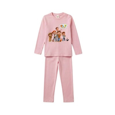 Elif ve Arkadaşları Pijama Takımı - Pembe