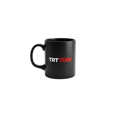 TRT Türk Logolu Siyah Kupa