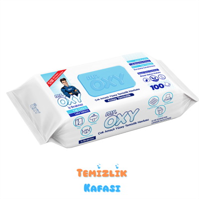  Mr. Oxy Yüzey Temizlik Havlusu Beyaz Sabun Kokulu