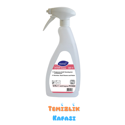 Diversey Suma Inox Classic D7.1 Paslanmaz Çelik Temizleyici ve Parlatıcı 0,75 L