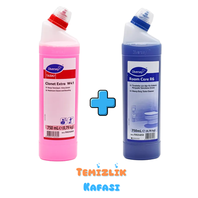 Diversey Taski Clonet Extra 750 Ml. + Taski R6 750 Ml (2'li Paket)