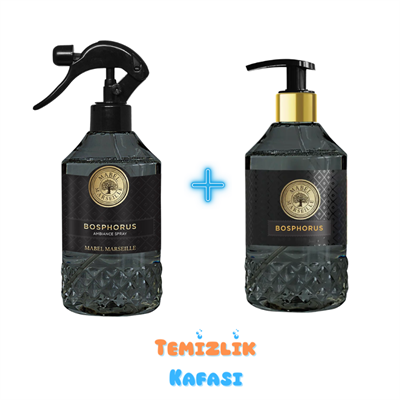 Mabel Marseille Bosphorus Lüks Set - Oda Kokusu (Ambiance Spray) & Sıvı Sabun İkili Set