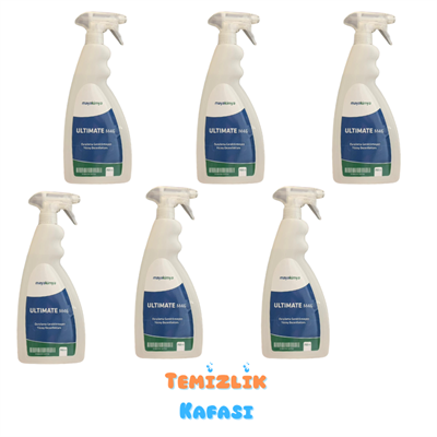 Maya Kimya Ultimate M46 Durulama Gerektirmeyen Yüzey Dezenfektanı 750 ml x 6 Adet