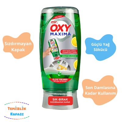 Mr. Oxy Maxima Elde Yıkama Bulaşık Deterjanı Limon Kokulu 500 Ml