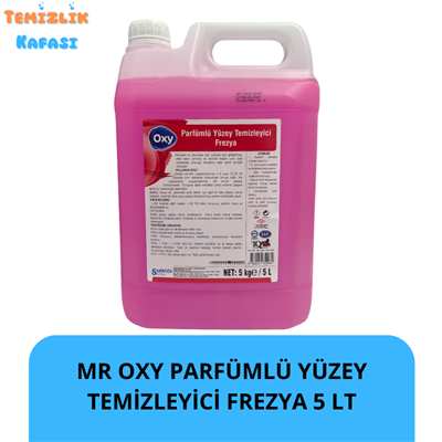 Oxy Parfümlü Yüzey Temizleyici Frezya 5 kg / 5 L – Hoş Kokulu Genel Temizlik Ürünü