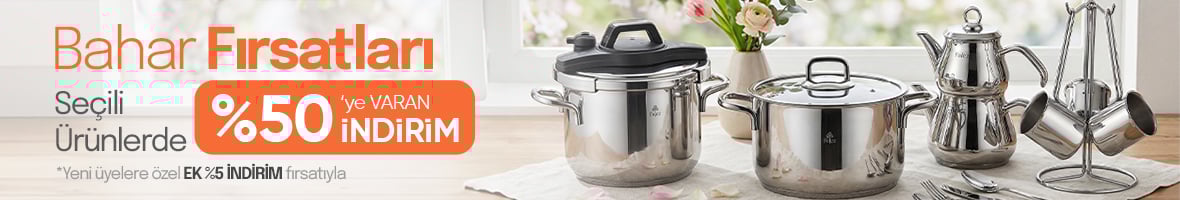 Seçili Ürünlerde %50'ye Varan İndirim - Bahar Fırsatları