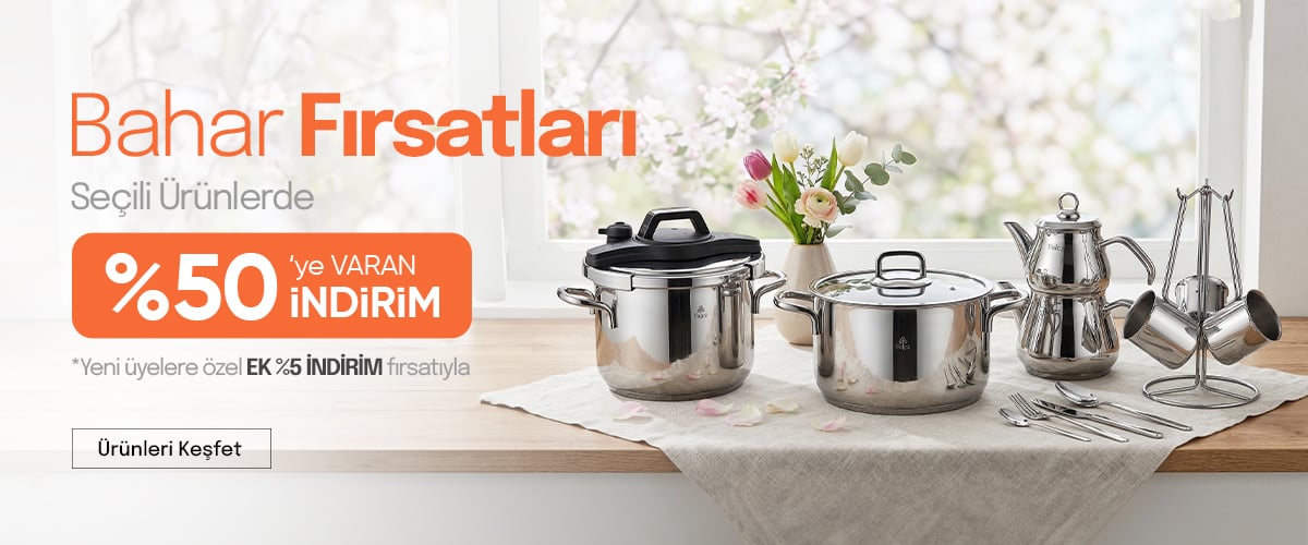 Seçili Ürünlerde %50'ye Varan İndirim - Bahar Fırsatları