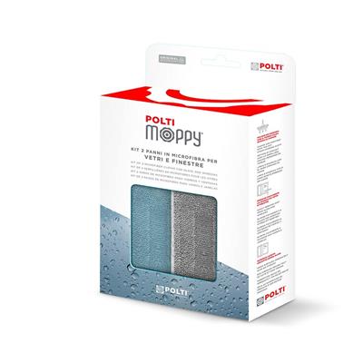 Polti Moppy Cam ve Pencereler İçin 2li Mikrofiber Bez Seti