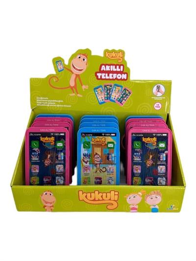 Oyuncak Kukuli Telefon  Pilli Kukuli Akıllı Cep Telefonu Lisanslı