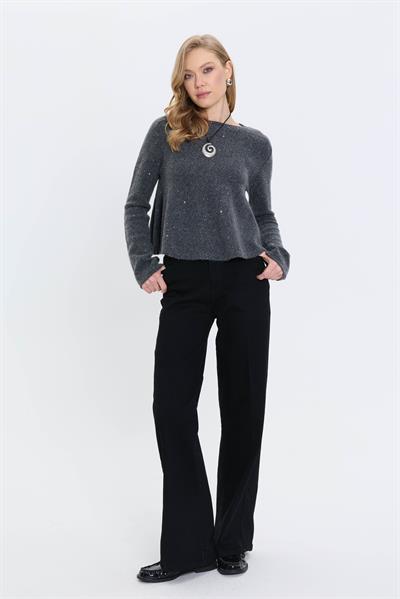 Siyah Straight Pantolon