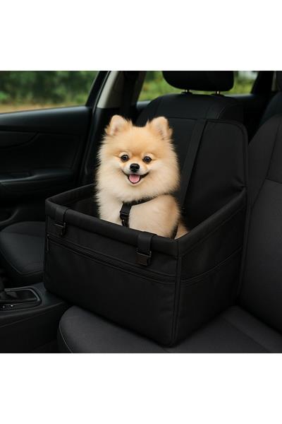 Kedi Köpek Oto Koltuğu Taşınabilir Araç Koltuğu – Emniyet Klipsli, Yıkanabilir Kumaş,